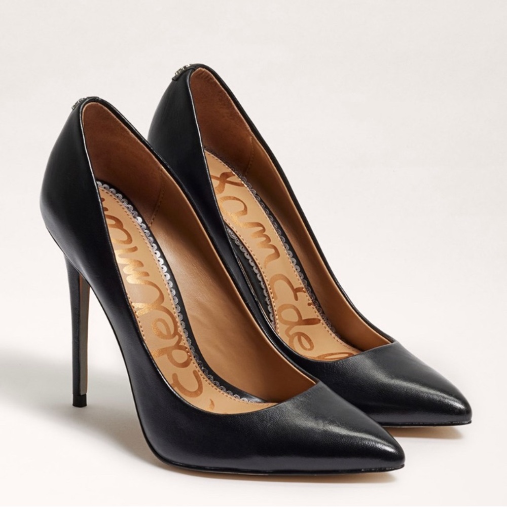 Sam Edelman Danna Black Pointed-Toe Heels Size 7.5